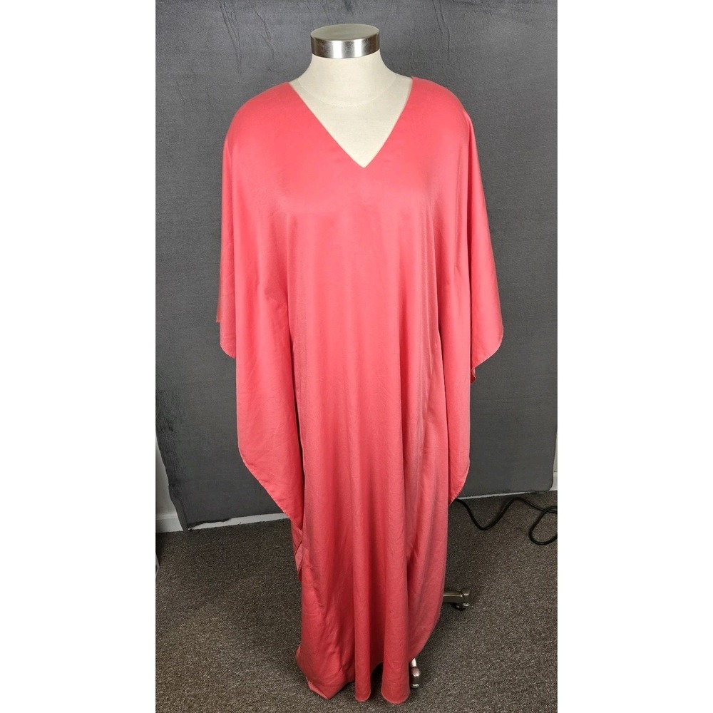 Anthropologie Ripley Rader Kaftan Maxi Dress Womens 4 Oversized Tunic Pink *READ